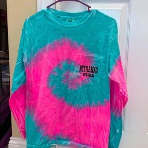 Tie dye long sleeve myrtle beach shirt